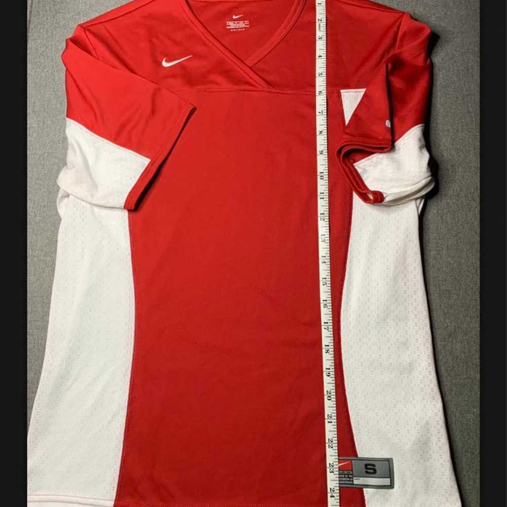 Vintage Nike Team Red White Tennis Shirt Size S S… - image 9