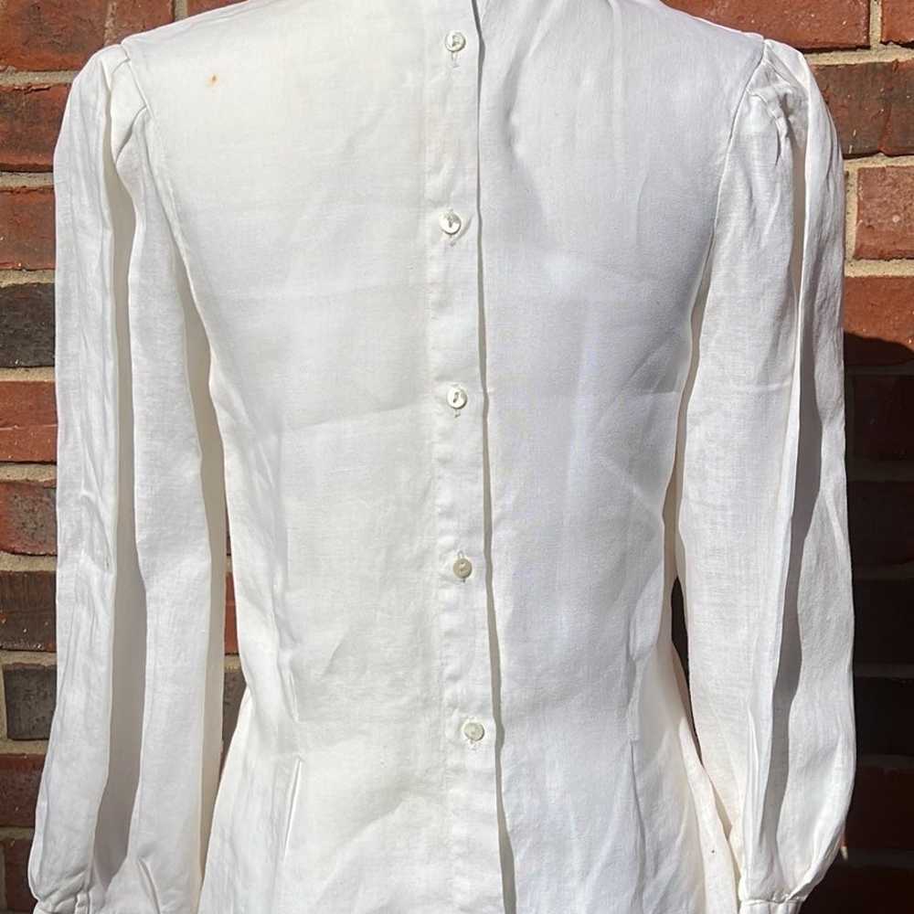 Women’s Beautiful 1980’s Button Back Blouse - image 3