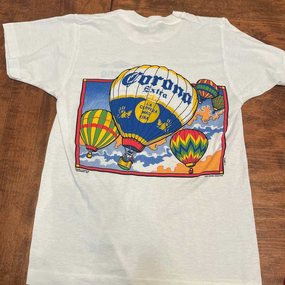 Vintage Corona Hot Air Balloon Tshirt 1980’s - image 2