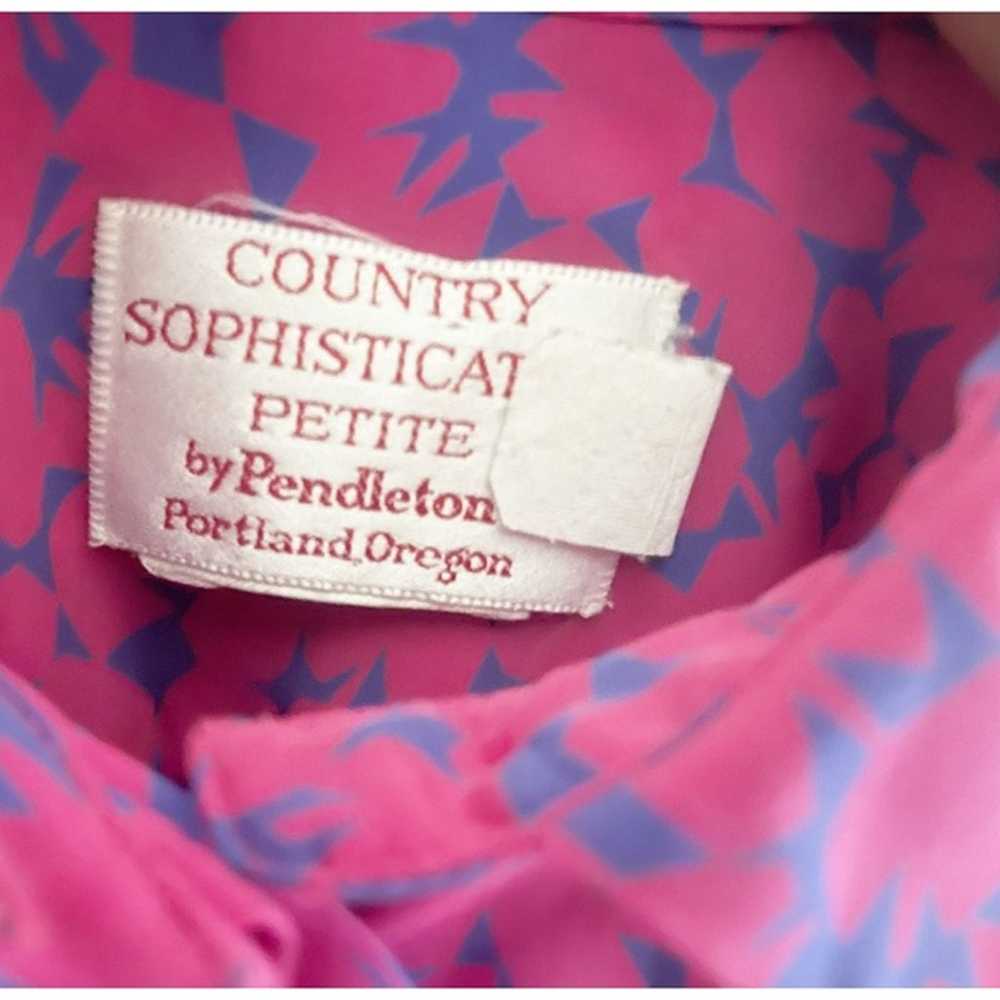 Vintage PENDLETON Country Sophisticates Blouse To… - image 5