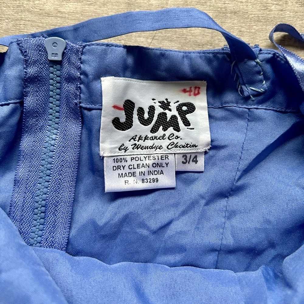 Vintage 90'S YSK Jump Apparel Blue Beaded Beadwor… - image 3