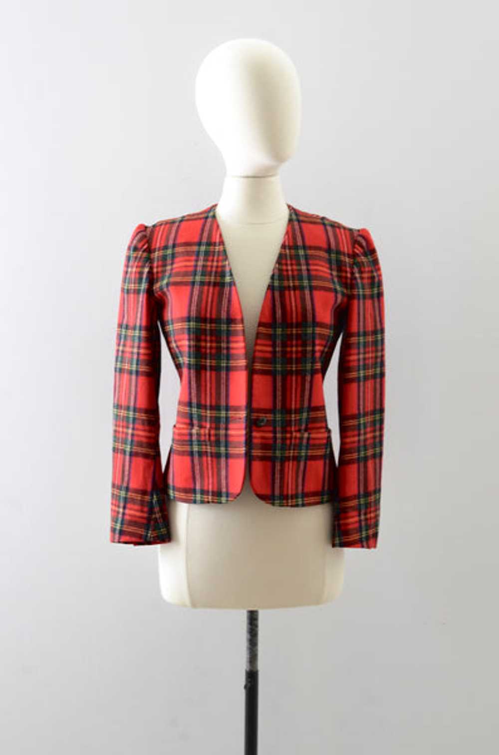 Vintage Plaid Jacket - image 1