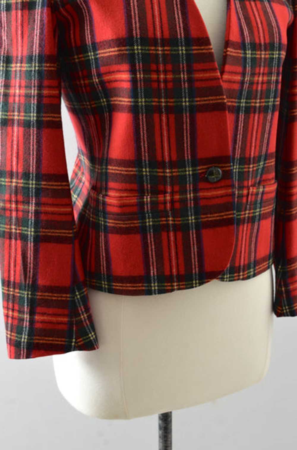 Vintage Plaid Jacket - image 2