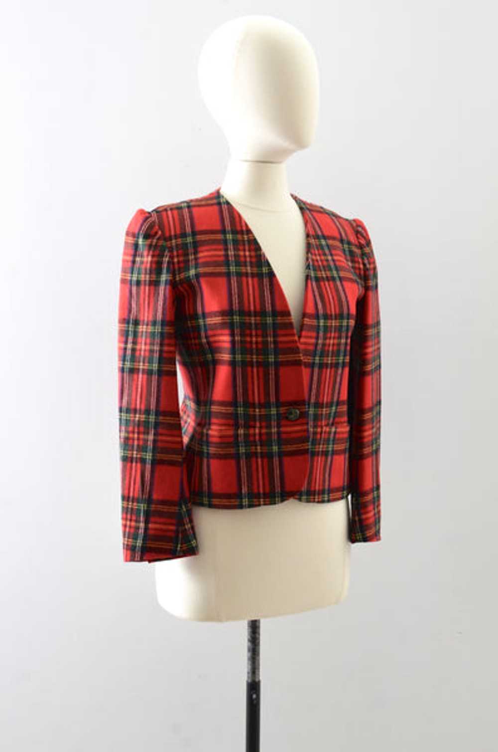 Vintage Plaid Jacket - image 3