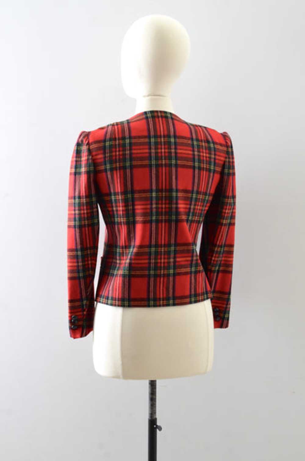 Vintage Plaid Jacket - image 4