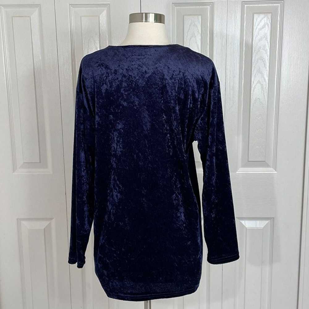 VTG Bentley Womens S Royal Blue Embellished Crush… - image 5