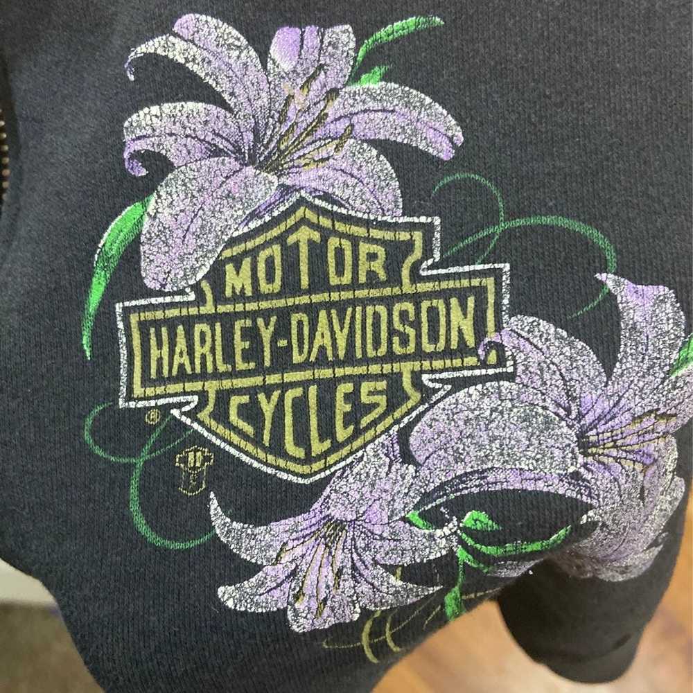 1989 Vintage Harley Zip Front Crop Tank - image 7