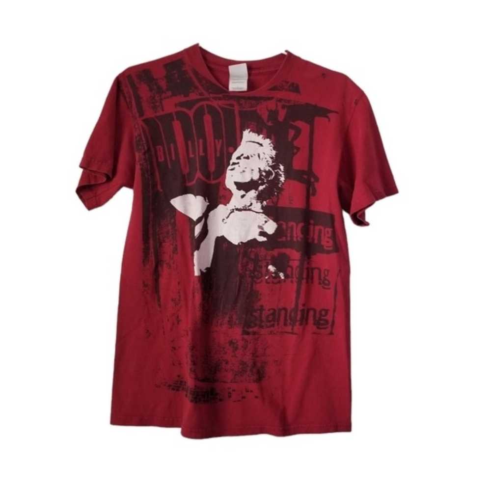 Vintage Billy Idol Red Standing Concert Shirt siz… - image 1