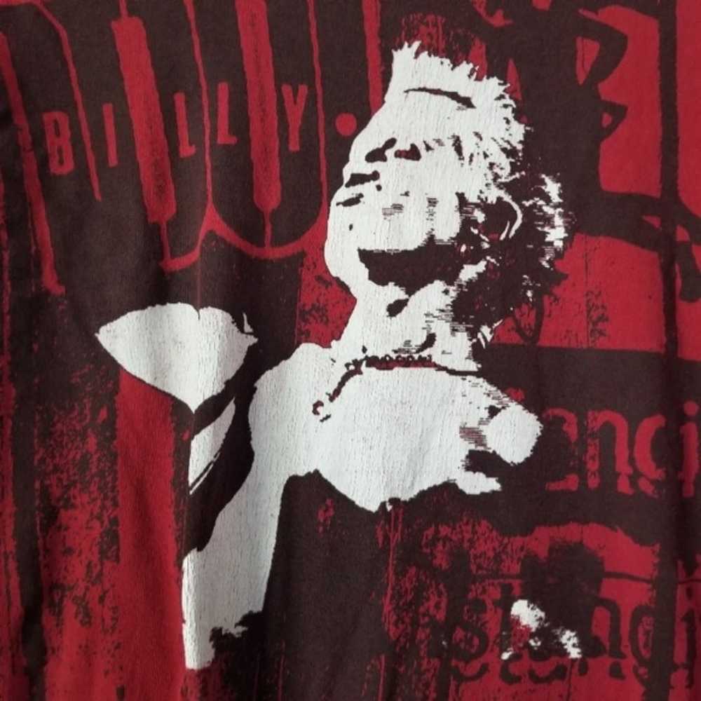 Vintage Billy Idol Red Standing Concert Shirt siz… - image 5