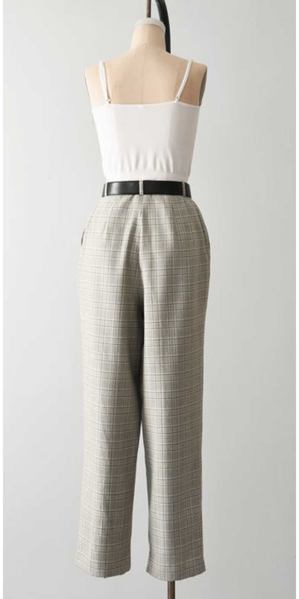 vintage plaid wool trousers (m) - image 5