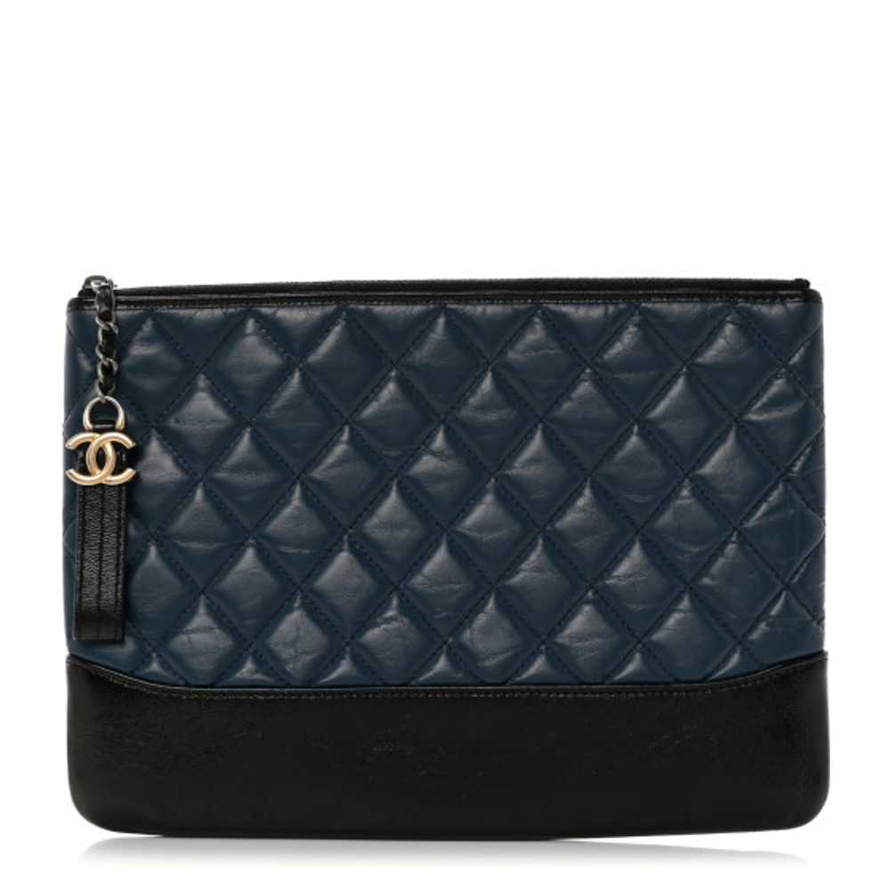 CHANEL Aged Calfskin Quilted Medium Gabrielle Cos… - image 1