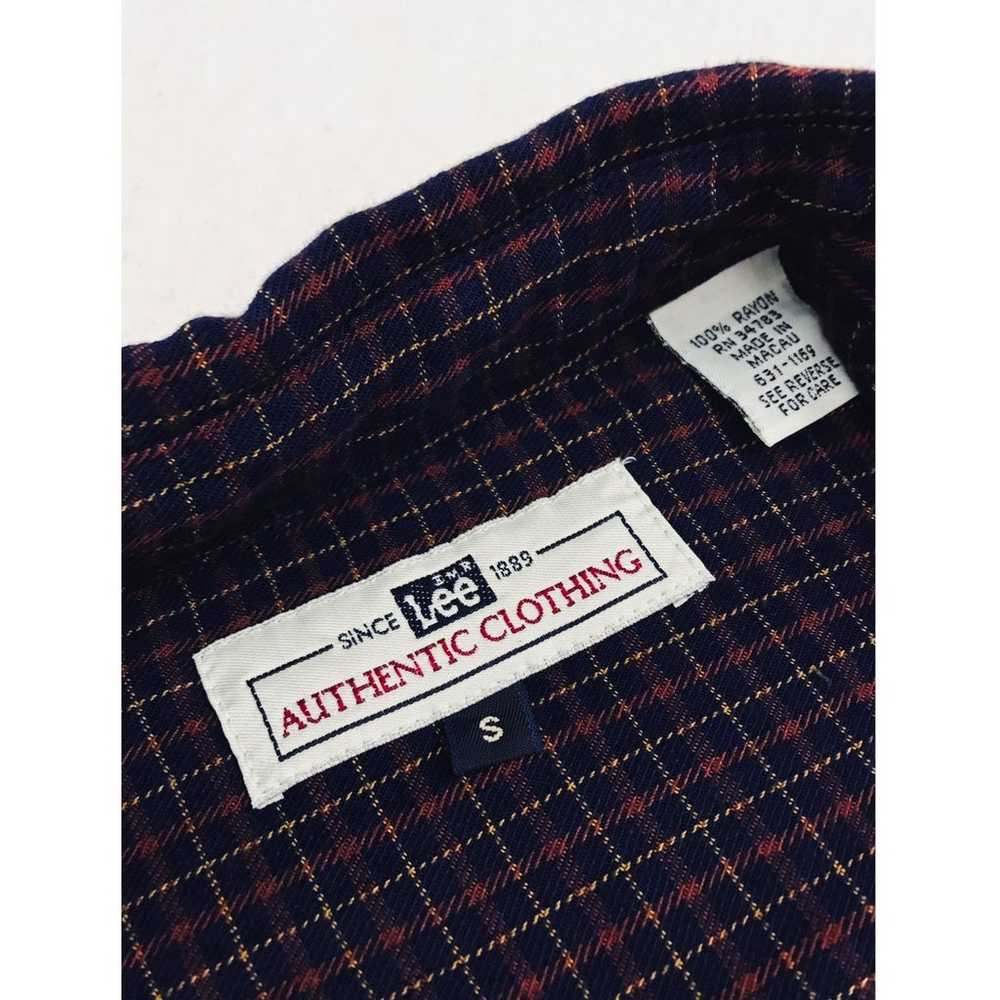 Vintage Lee Plaid Button-Down Top - image 12