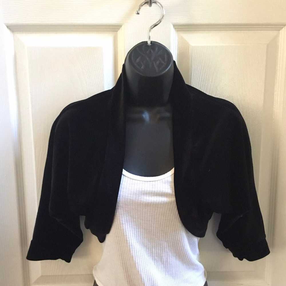 VINTAGE Connected Velvet Bolero - image 2