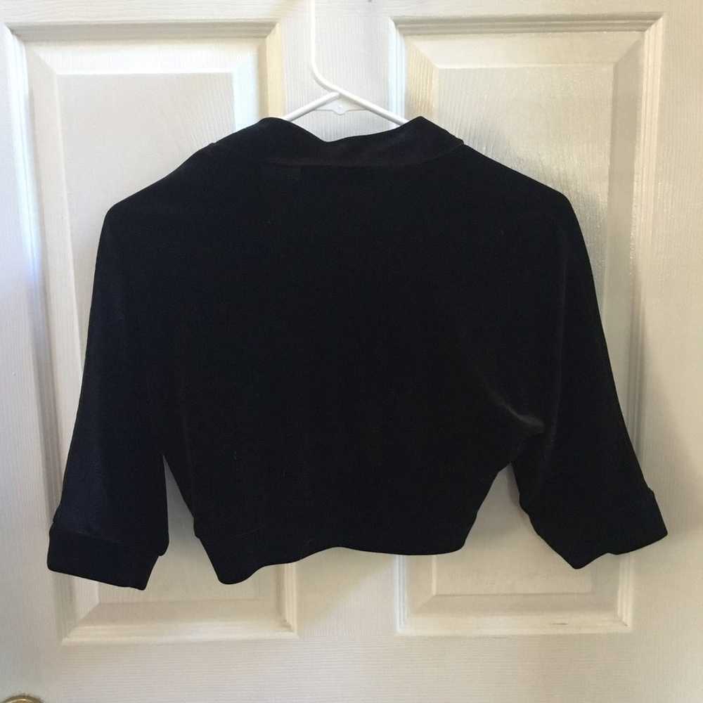 VINTAGE Connected Velvet Bolero - image 7