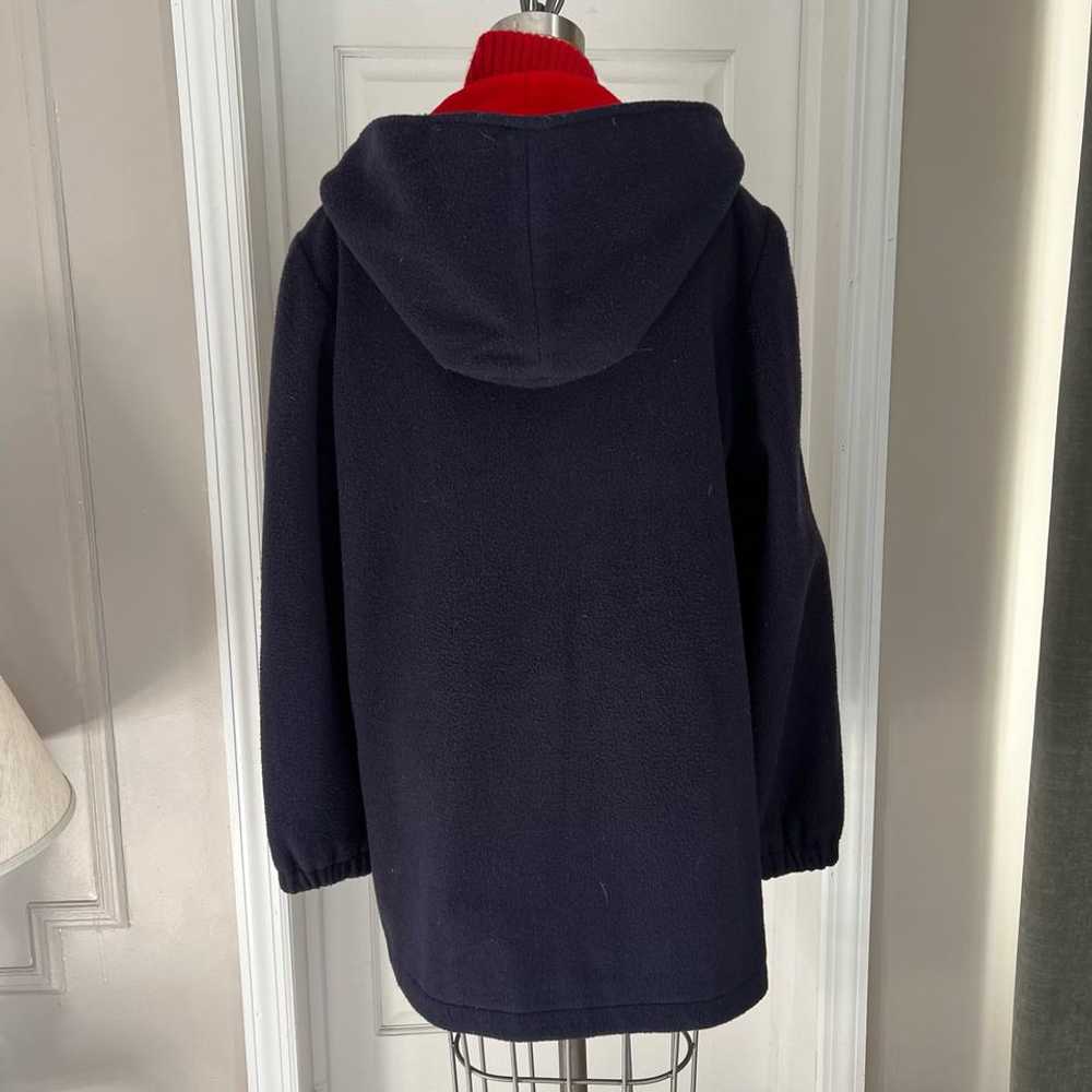 Herman Kay 80s/90s Navy and Red Wool Coat (6) |… - image 4