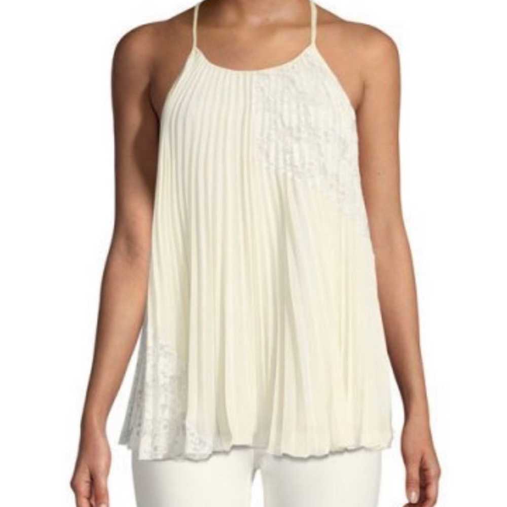 Derek Lam 10  Crosby Ivory Pleated Camisole Blous… - image 1