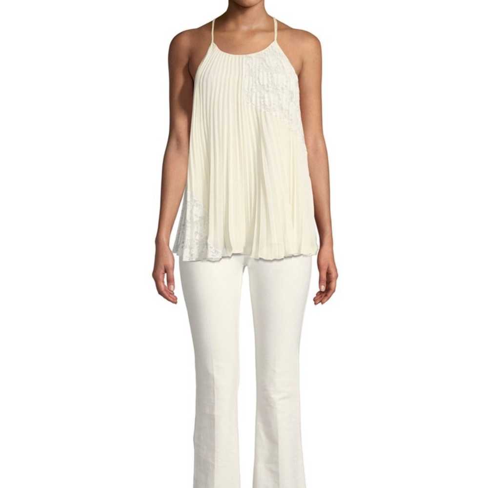 Derek Lam 10  Crosby Ivory Pleated Camisole Blous… - image 2