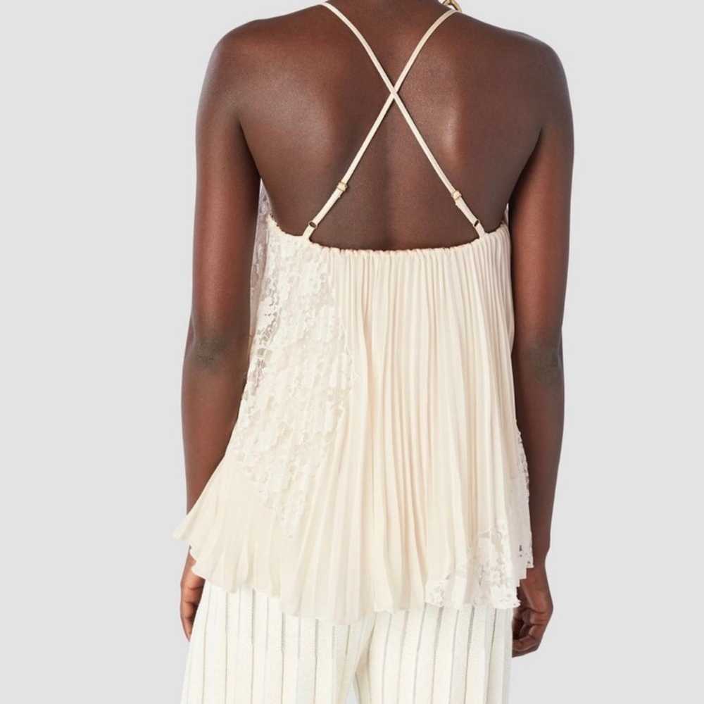 Derek Lam 10  Crosby Ivory Pleated Camisole Blous… - image 4