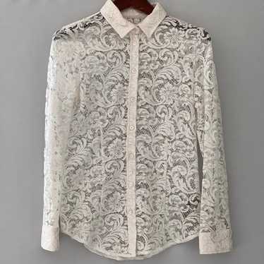Burberry Lace Shirt in White