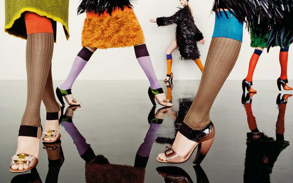 Prada F/W 2007 runway satin logo peep toe heels - image 3