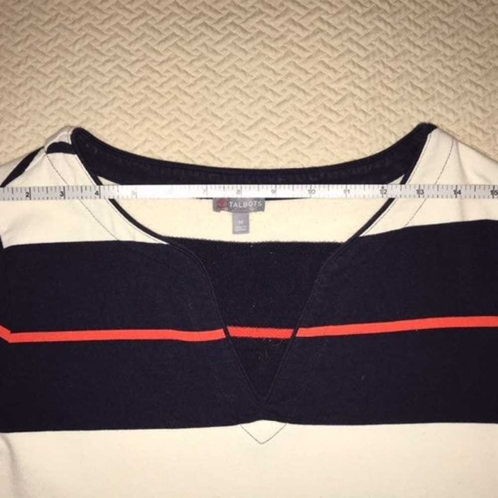 Talbots French terry striped knit top - image 3