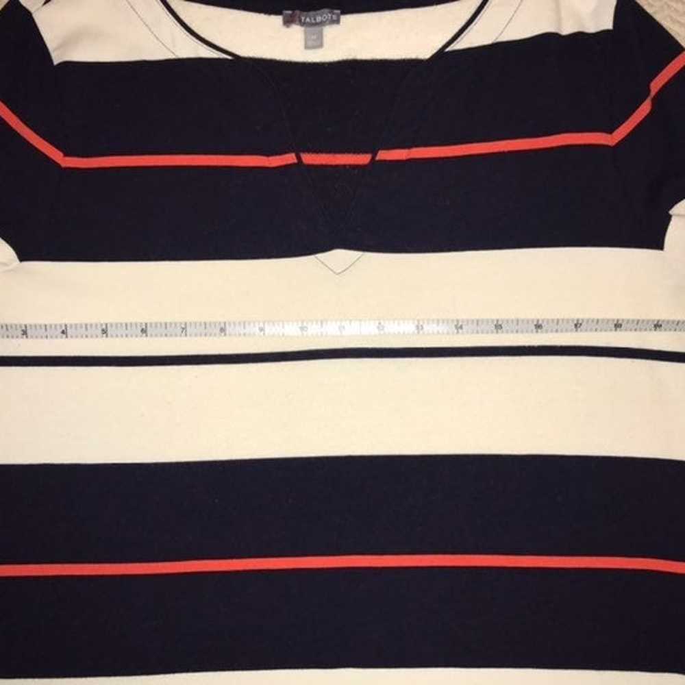 Talbots French terry striped knit top - image 5