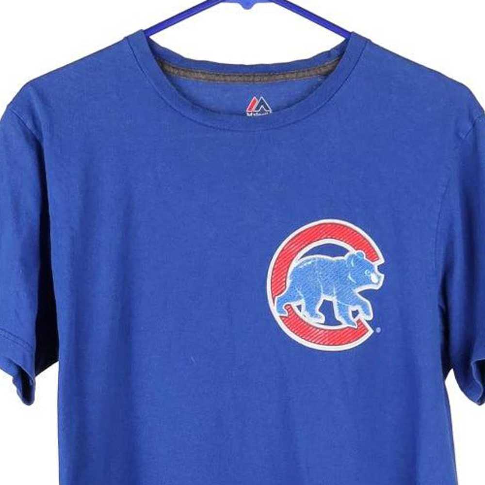 Chicago Cubs Majestic MLB T-Shirt - Medium Blue C… - image 3