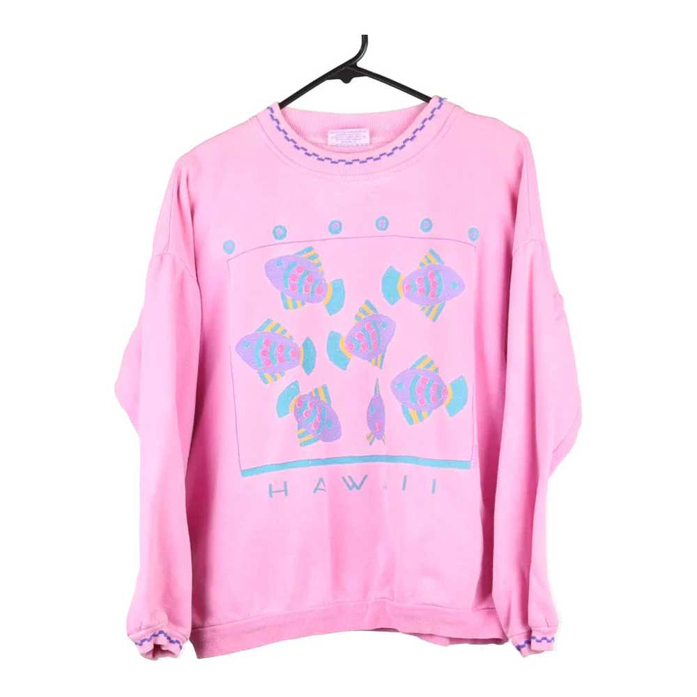 Hawaii Fresh Produce Sweatshirt - Small Pink Cott… - image 1