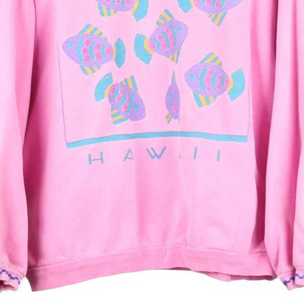 Hawaii Fresh Produce Sweatshirt - Small Pink Cott… - image 4