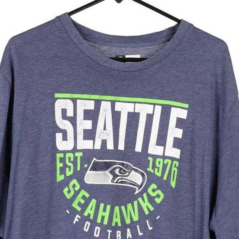 Seattle Seahawks Nfl T-Shirt - XL Blue Cotton - image 3