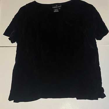 Carole Little Blouse in Black Size 10 vintage - image 1