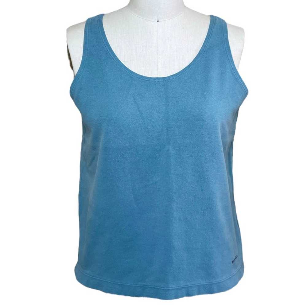 Vintage 90’s Patagonia Cotton Tank Top Blue M - image 1