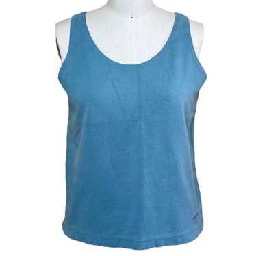 Vintage 90’s Patagonia Cotton Tank Top Blue M - image 1