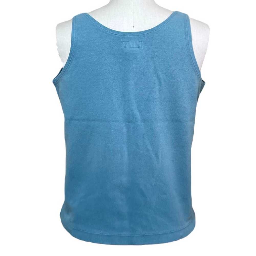 Vintage 90’s Patagonia Cotton Tank Top Blue M - image 3