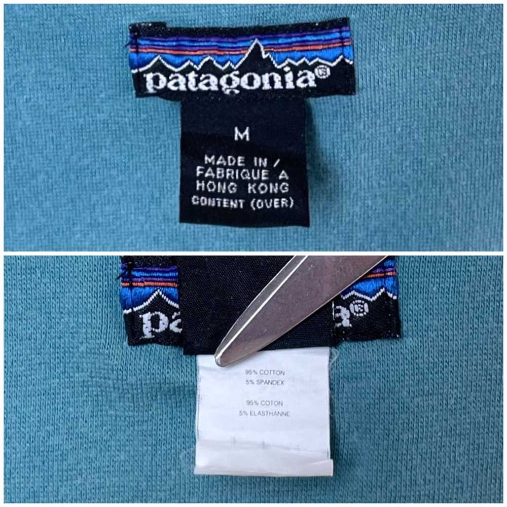 Vintage 90’s Patagonia Cotton Tank Top Blue M - image 4