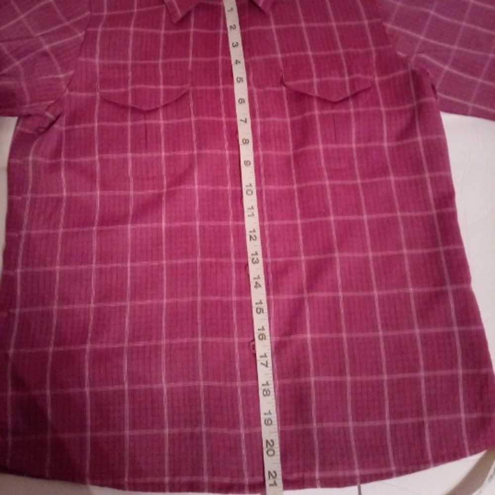 Dressbarn rose long sleeve blouse sz M - image 5