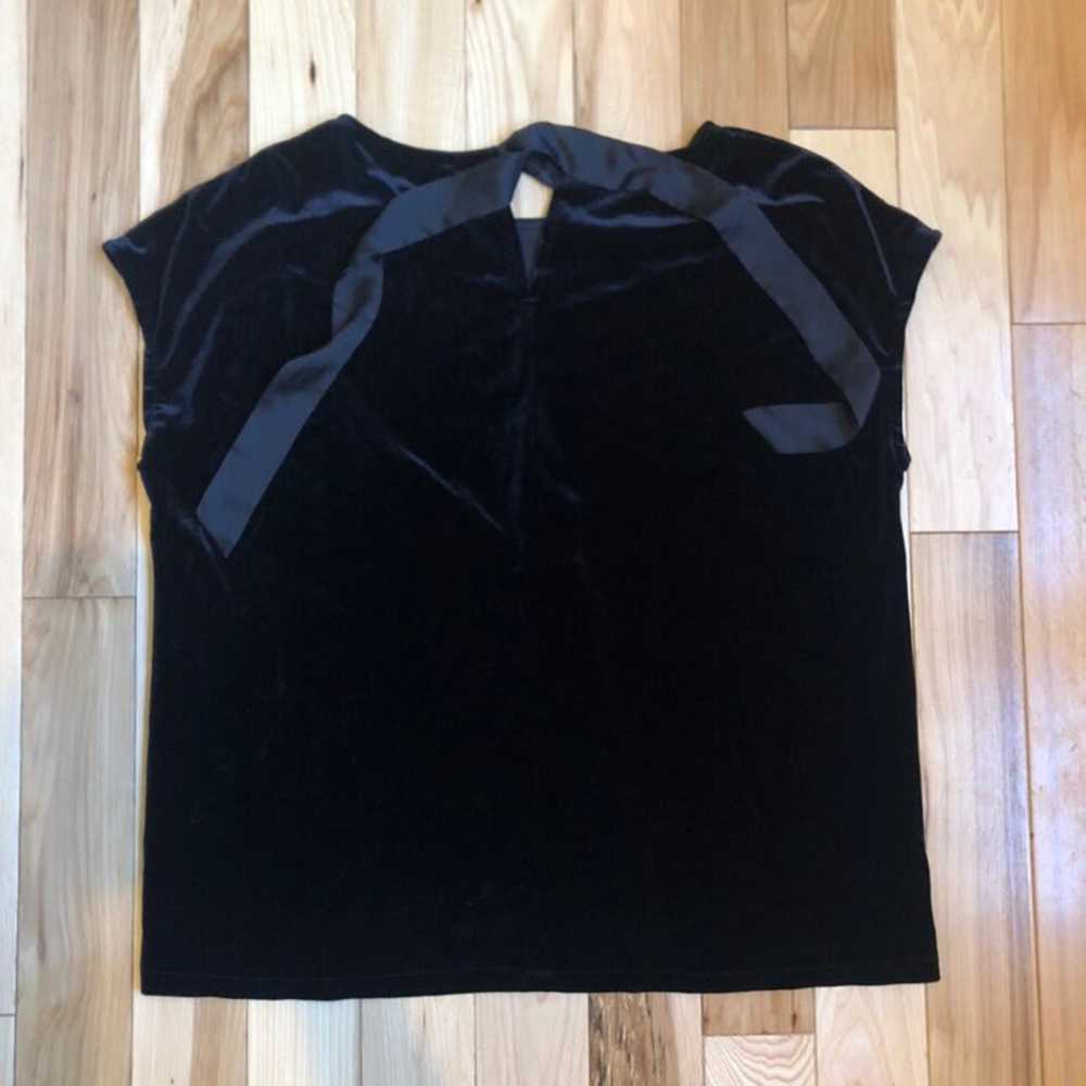 Black velvet blouse - image 1