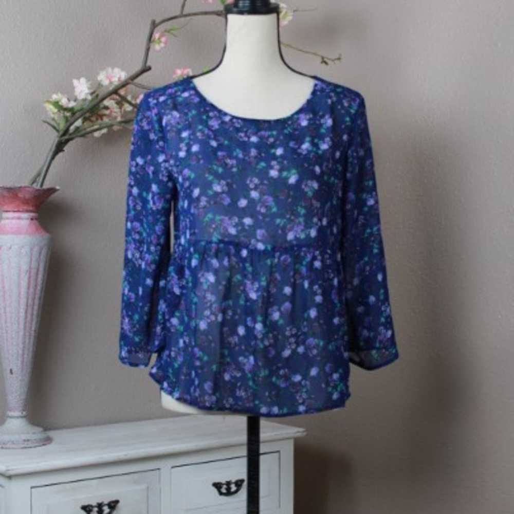 Arizona Jean BOHO Sheer Lacy Tunic - image 1