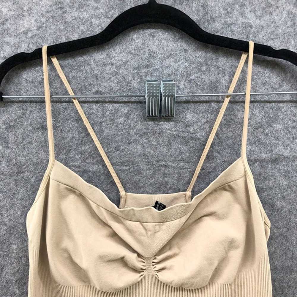 Vintage Rampage Y2K Cami Top Nude Beige Ribbed Sc… - image 3