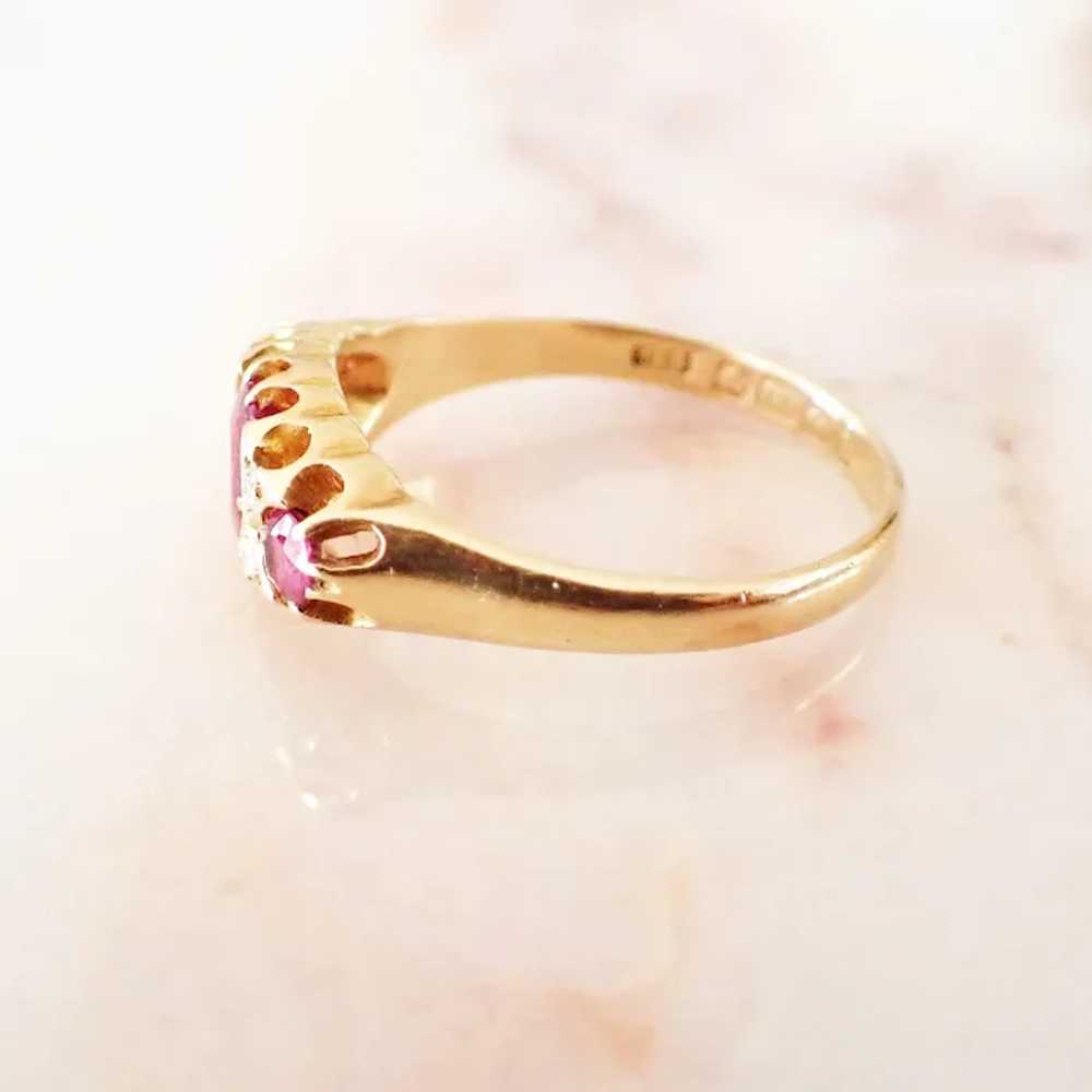 Edwardian Ruby & Diamond Ring, 18ct Gold - image 4