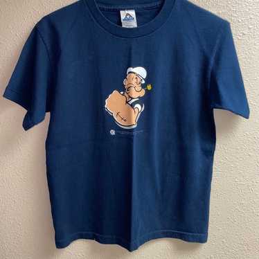 Vintage 2001 Popeye Shirt Youth Large/Womens Medi… - image 1