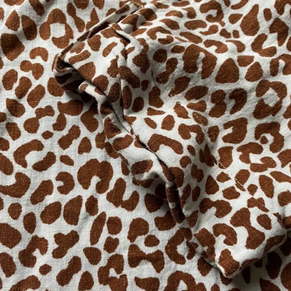 Vintage Animal Print Safari Shirt Ladies giraffe … - image 10