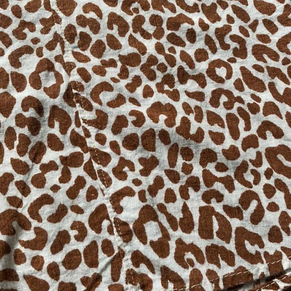 Vintage Animal Print Safari Shirt Ladies giraffe … - image 6