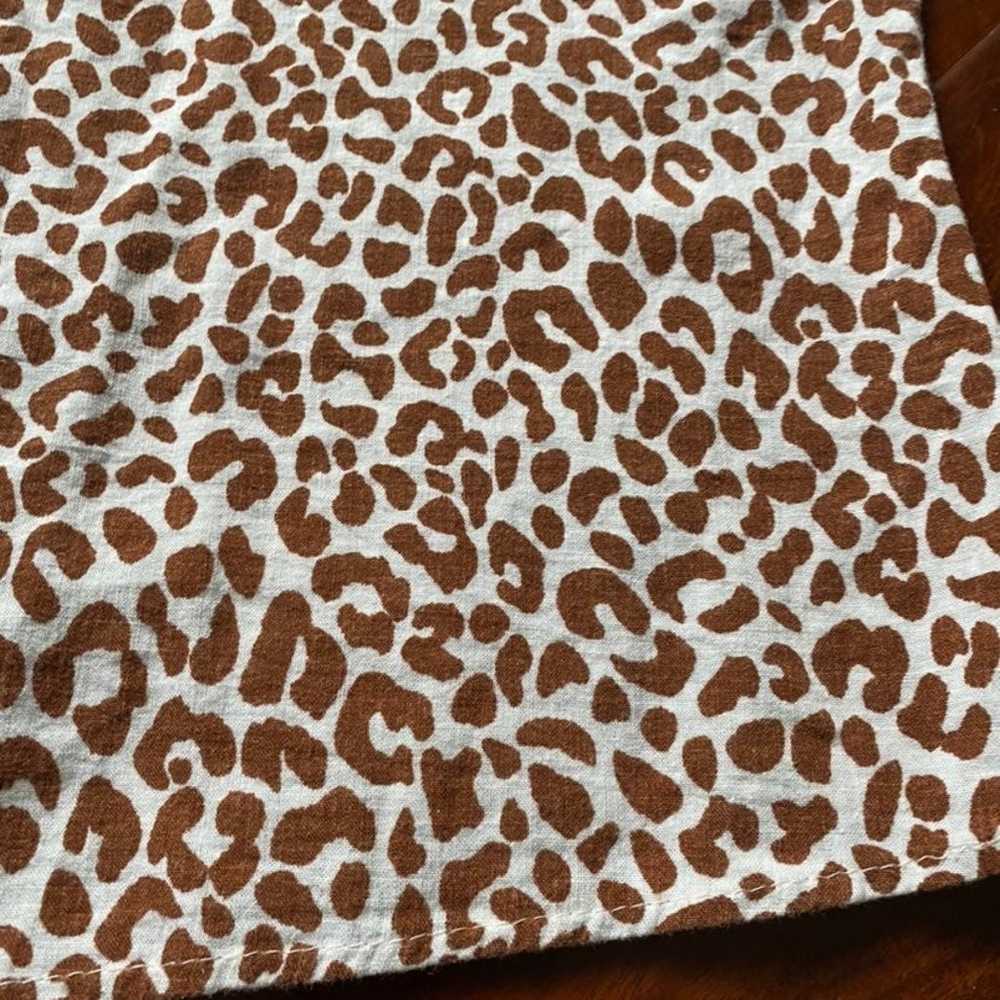 Vintage Animal Print Safari Shirt Ladies giraffe … - image 9