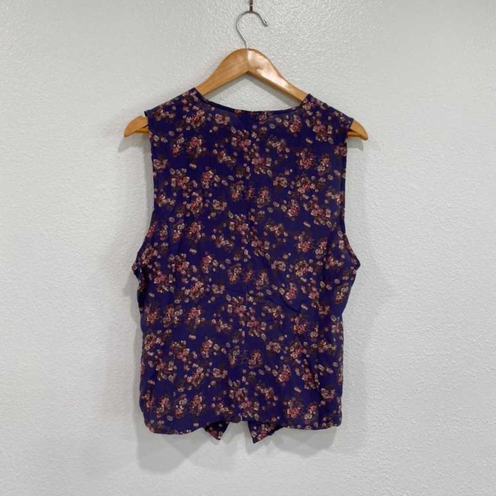 Vintage floral silk Tank - image 2