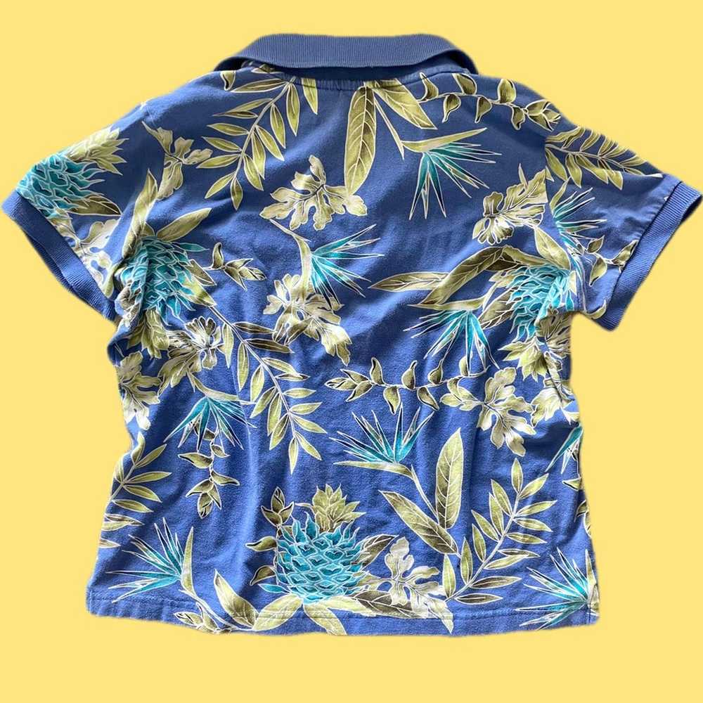 Vintage Tropical Polo T-Shirt - image 3