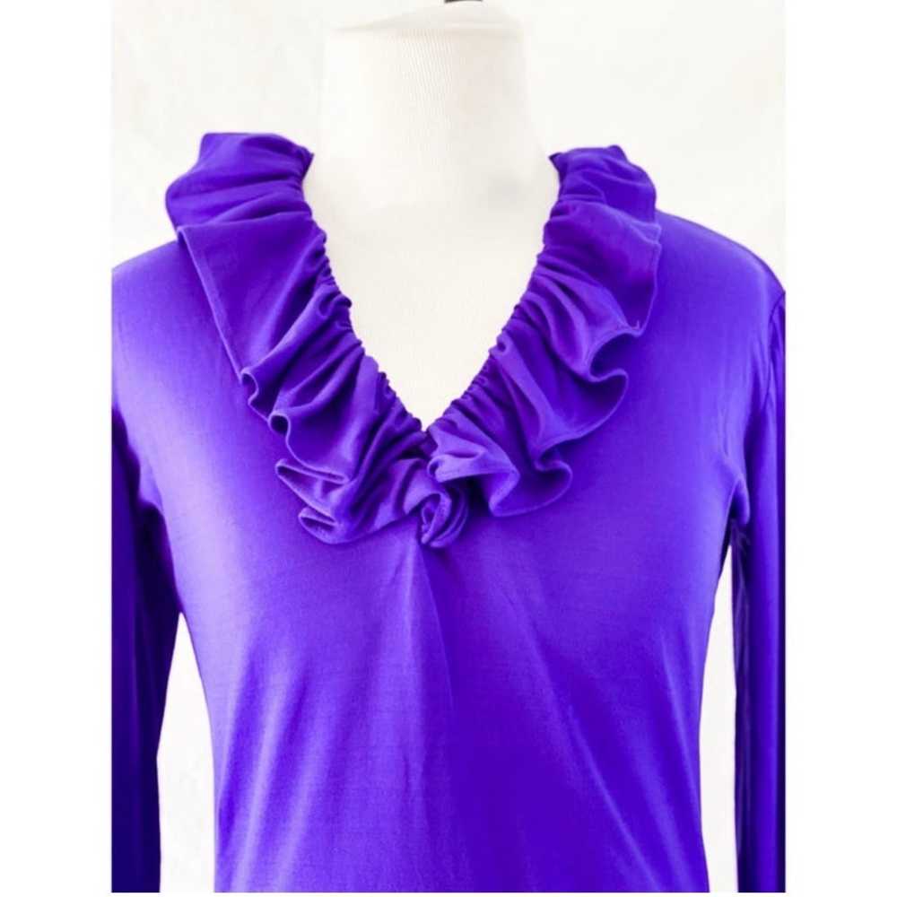 70’s Purple Longe Sleeve Bodysuit by Alice of Cal… - image 2