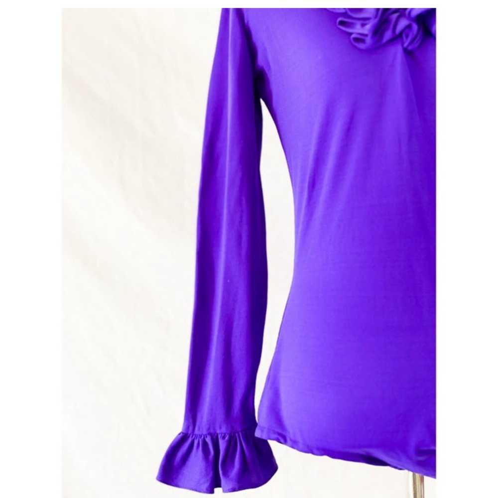 70’s Purple Longe Sleeve Bodysuit by Alice of Cal… - image 3