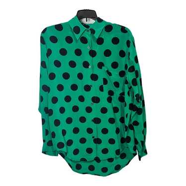 Vintage Michelle Stuart Silk Polka Dot Blouse