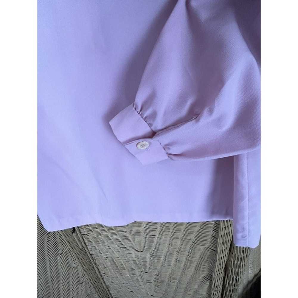 vintage womens blouse ruffled pink medium 1970’s - image 5